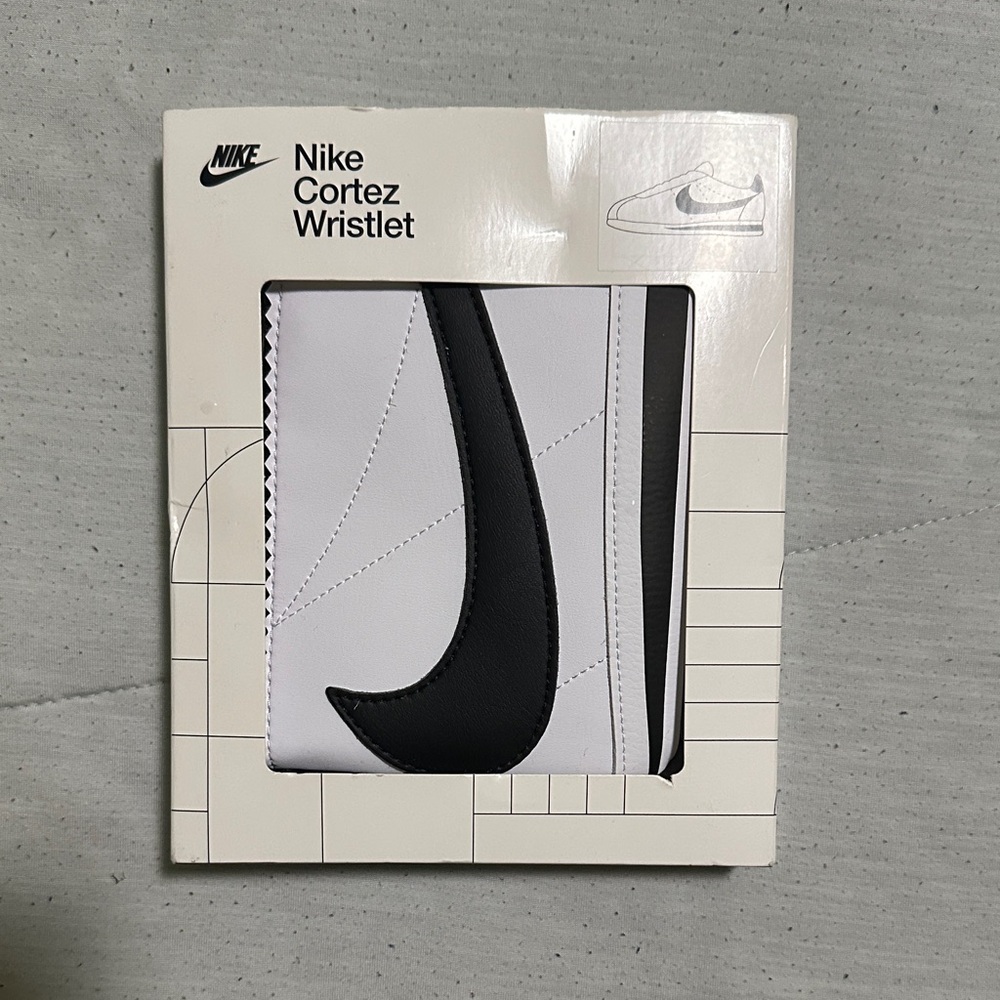 Nike Cortez Wristlet in Black and White